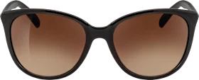 Sunglasses adults black with brown tinted lenses, 1 piece