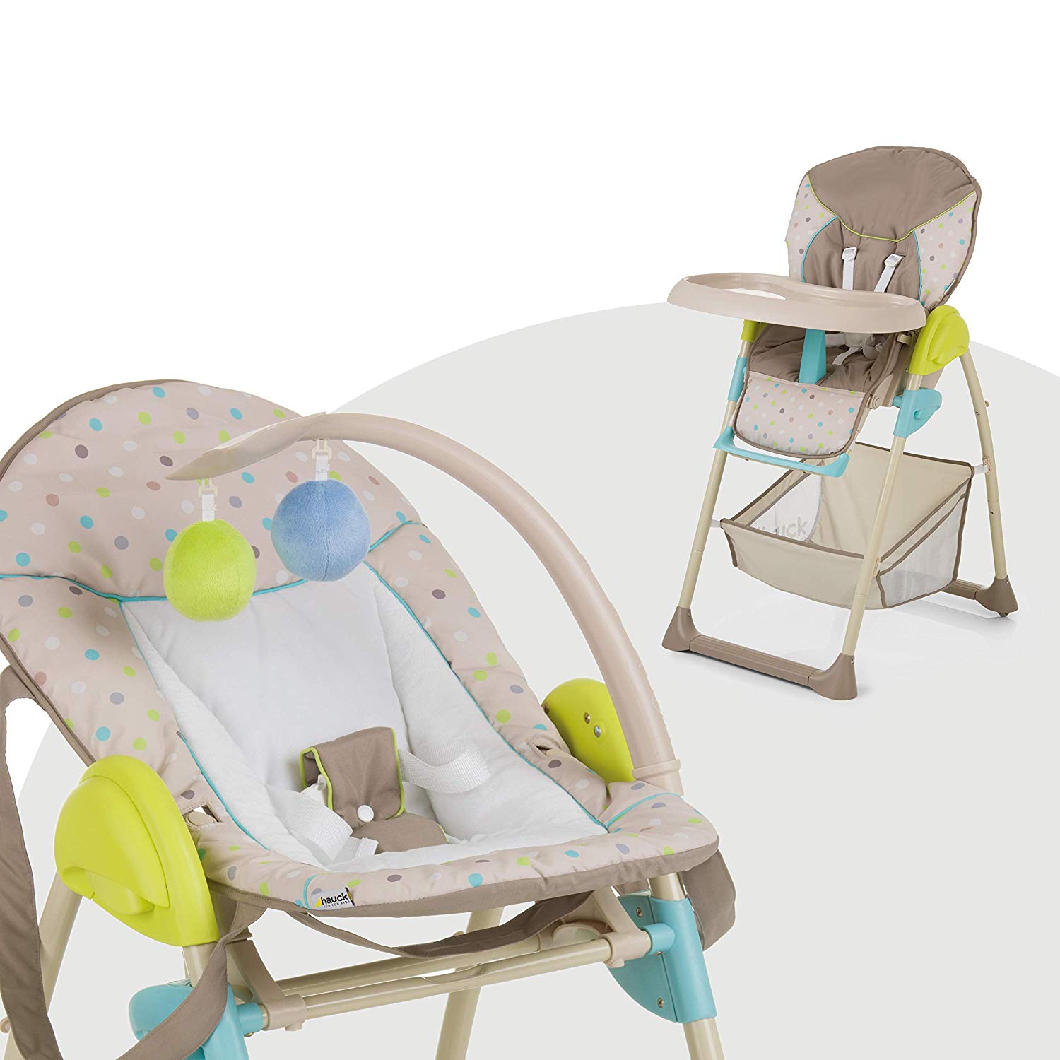 Hauck Sit N Relax High Chair Polyester/Plastic  Beige