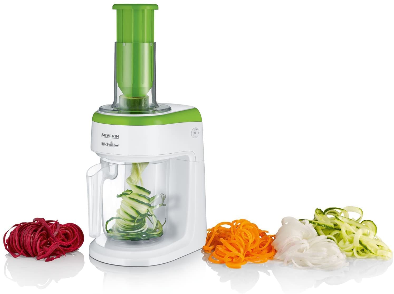 SEVERIN KM 3921 Electric spiral cutter, white/green