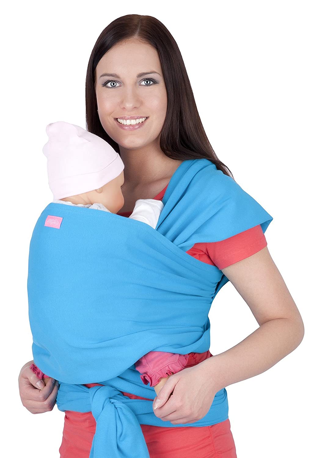 Mija Arts Mija Elastic Sling Baby Carrier, Baby Carrier, Baby Carrier 4011 turquoise
