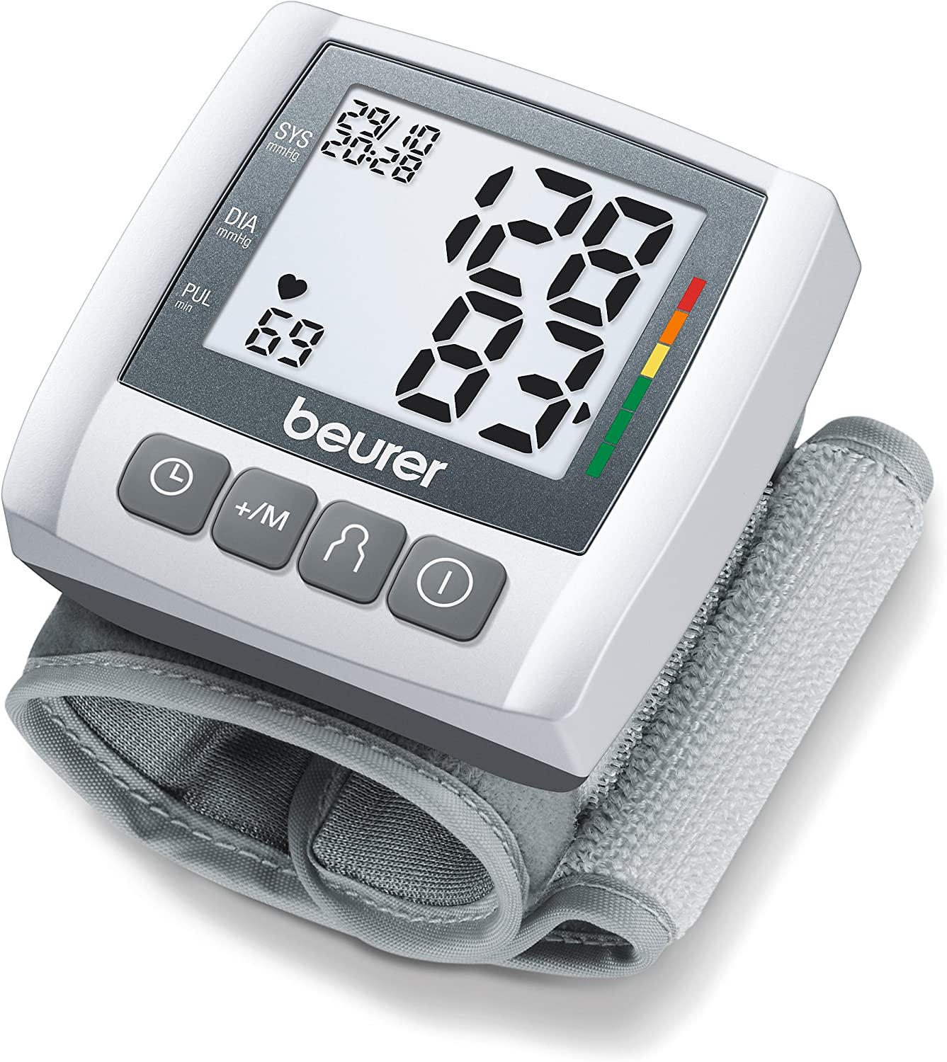 Beurer BC 30 Wrist Blood Pressure Monitor - Grey/White