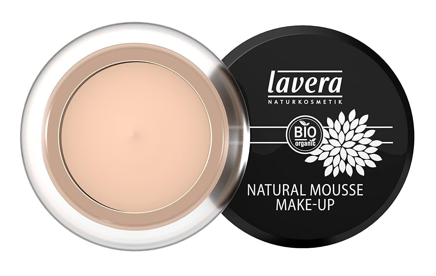 lavera Natural Mousse Makeup Foundation, Colour Ivory Skin Colour, Matte Complexion & Creamy Texture, Natural & Innovative Makeup, Vegan, Organic Plant Ingredients, Natural Cosmetics, Complexion Cosmetics, Pack of 1 (1 x 15 g), ‎ivory