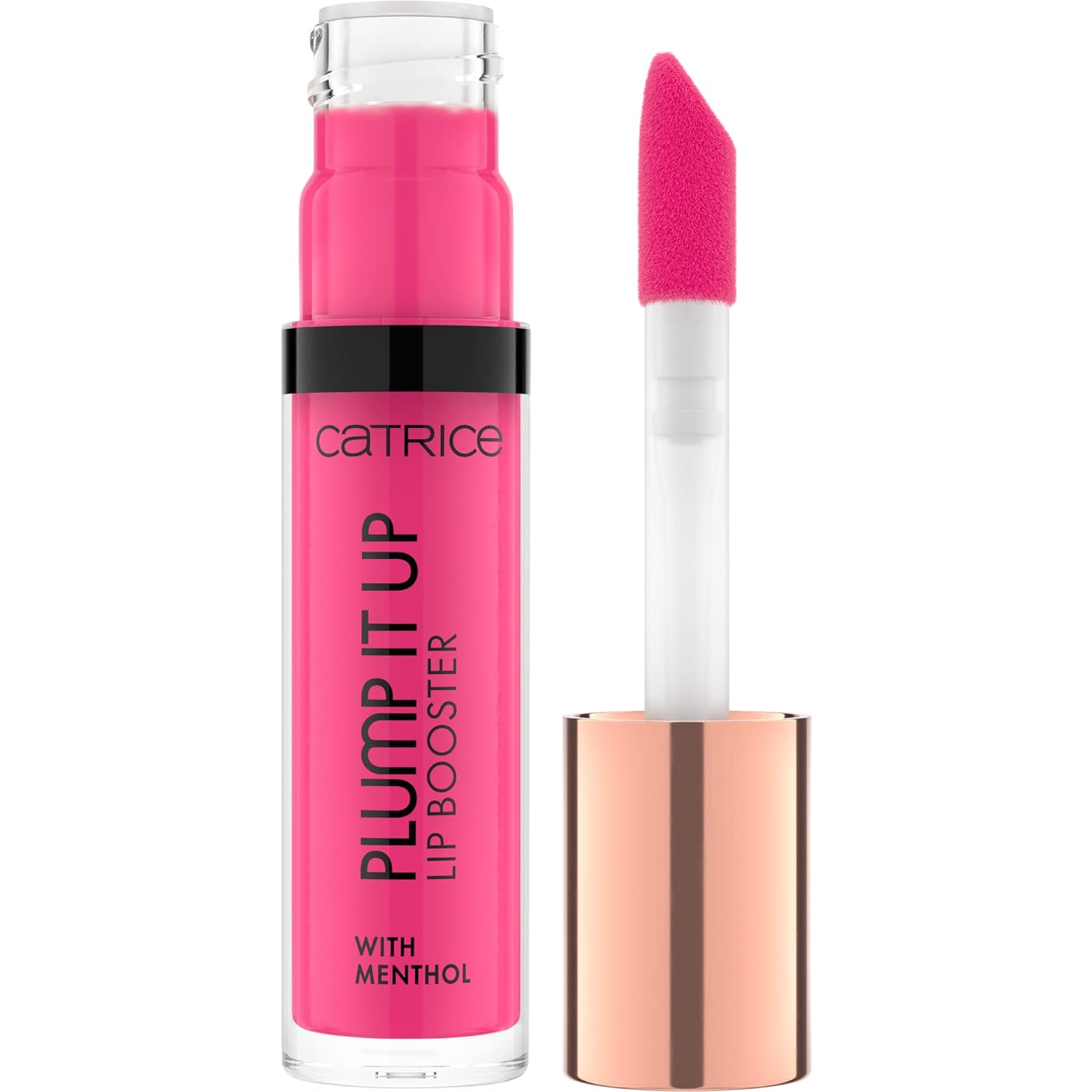 Catrice Plump IT Up Lip Booster, Lip Gloss, No. 080 Overdosed on Confidence, Pink, Cooling, Coloring Effect, Adds Volume, Glossy, Vegan, Alcohol-Free, 3.5 ml