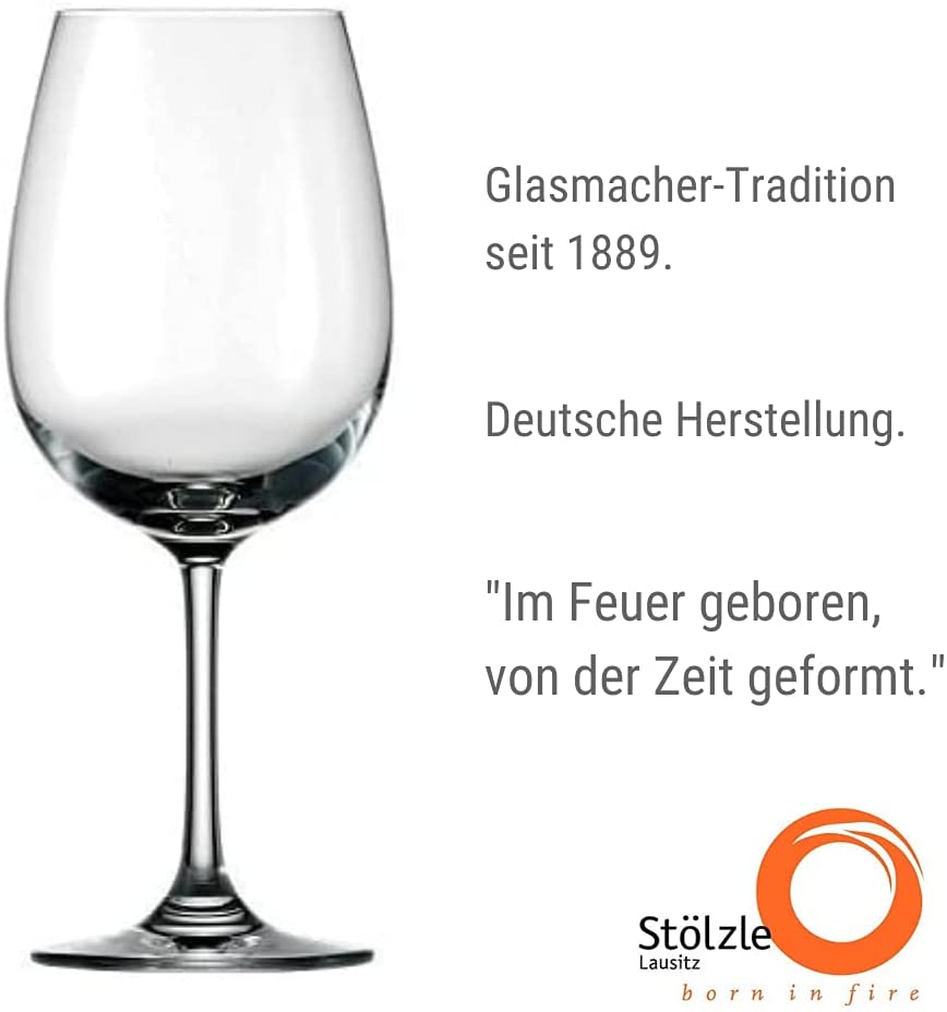 STÖLZLE LAUSITZ Weinland Red Wine Glasses 450 ml I Red Wine Glasses Set of 