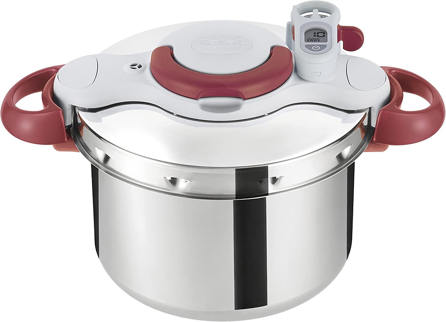 Tefal Clipso Minut Perfect Stainless Steel Pressure Cooker, Multi-Colour, 24 cm
