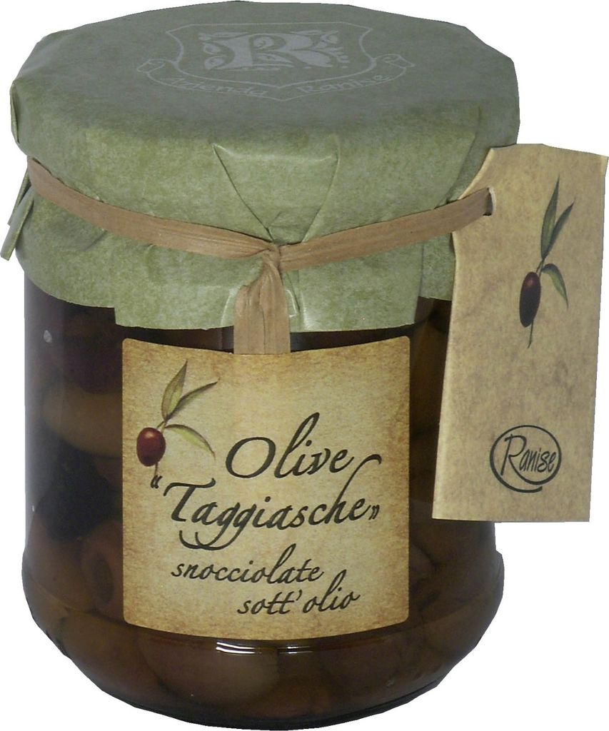 Taggiasca olives pitted 180 gr. - Ranise