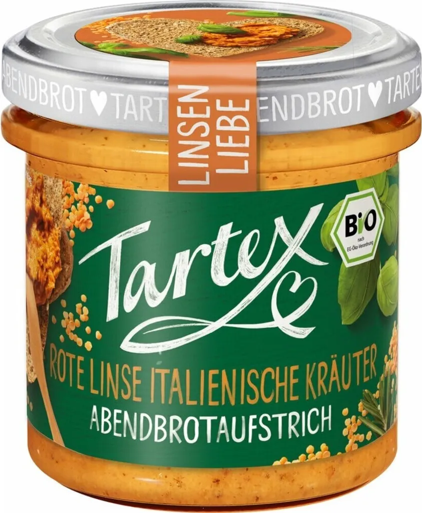 Tartex Linsen Liebe Rote Linse Italienische Kräuter -- 140g