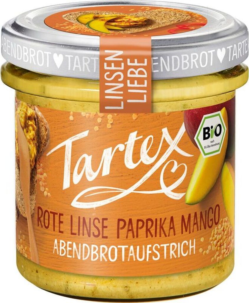 Tartex Linsen Liebe Rote Linse Paprika Mango -- 140g