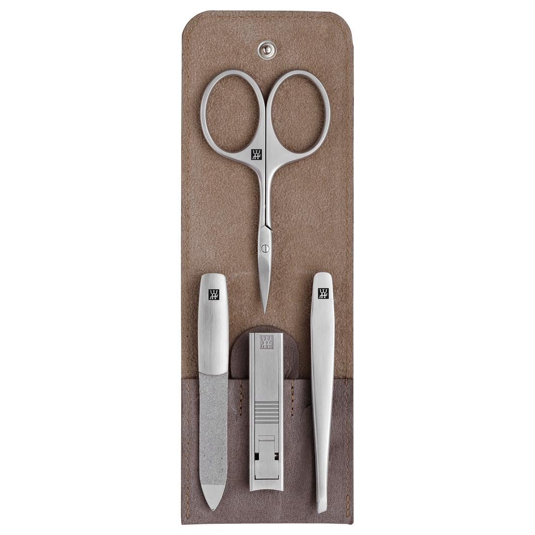 ZWILLING ® Pocket case, cowhide, taupe, 4-pc.