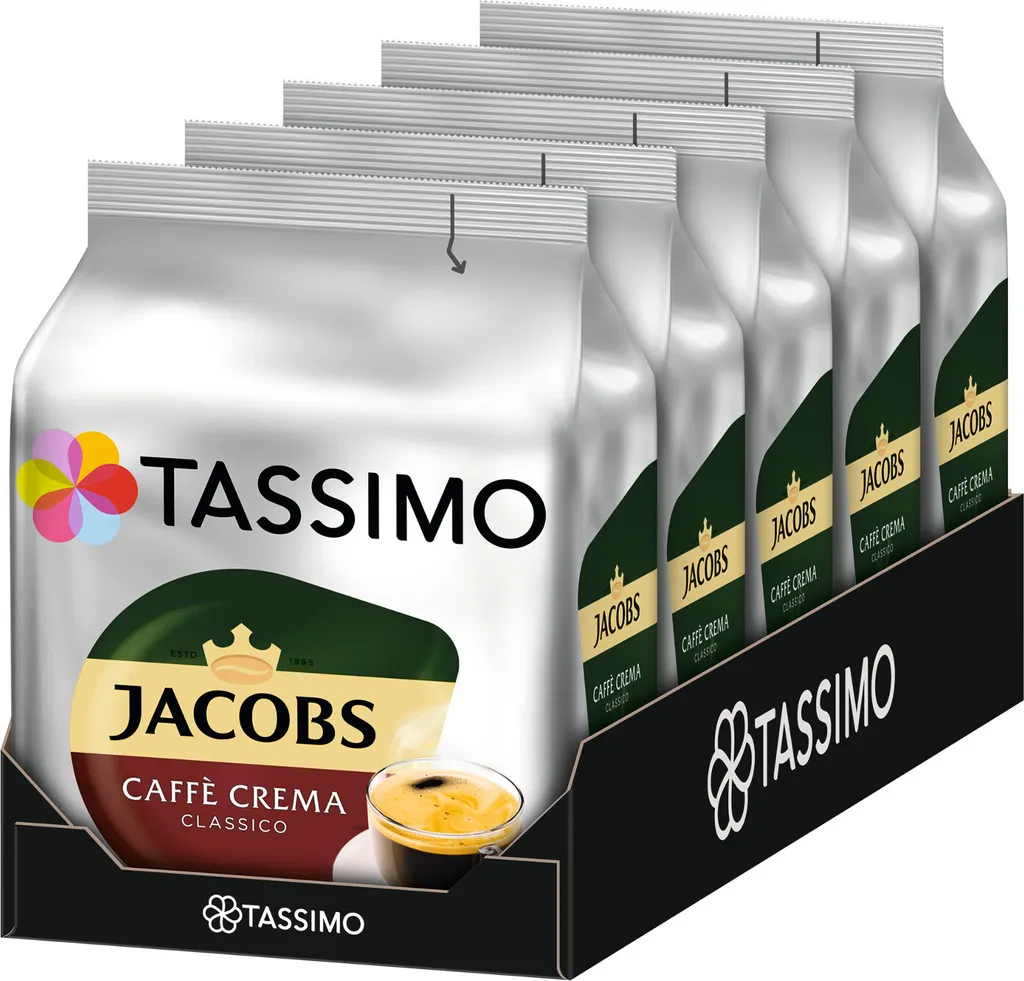 Tassimo - Jacobs Caffè Crema Classico - 5x 16 T-Discs