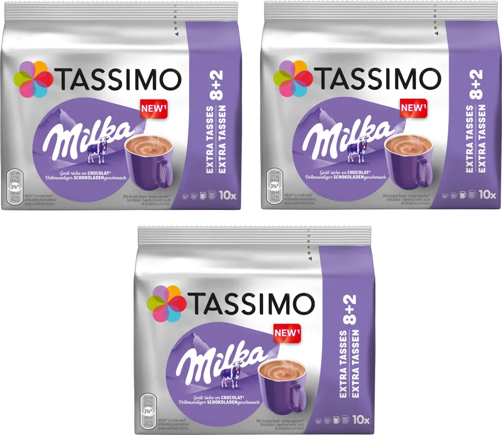 TASSIMO Capsules Milka T Discs Hot Chocolate Cocoa Specialty 3 x 10 Drinks