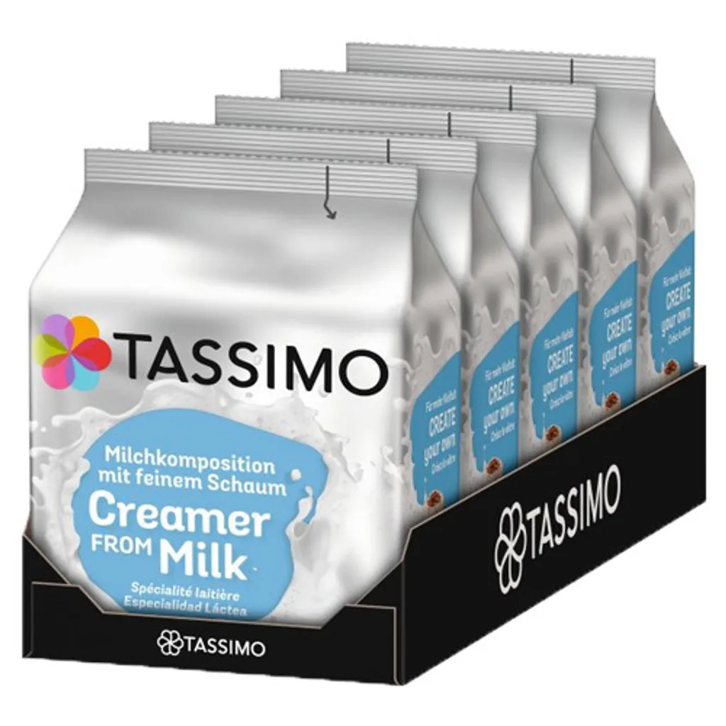 TASSIMO Milk Composition 5-pack - for a layer of creamy foam - T Discs Capsules 5 x 16 Drinks