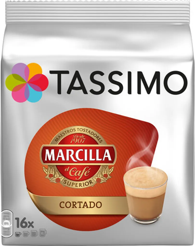 Tassimo® Marcilla Cortado, Coffee, 16 Capsules, =16 Drinks