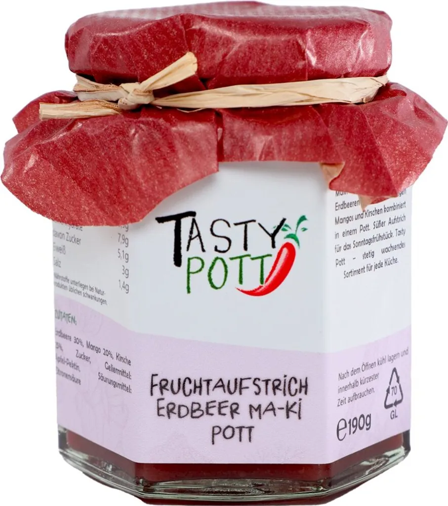 Tasty Pott Fruchtaufstrich Auswahl Ma-Ki Pott