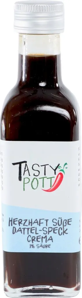 Tasty Pott Savory Sweet Date-Bacon Cream 3% Acidity - 100ml Bottle