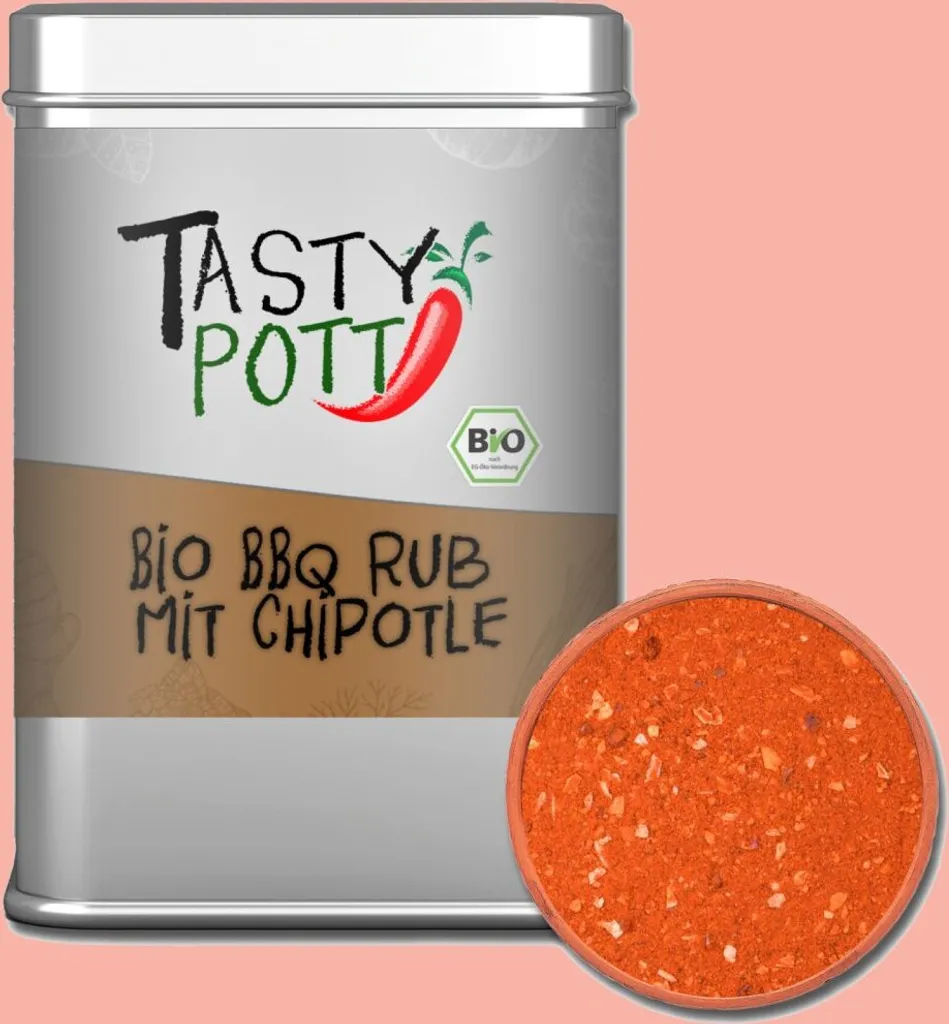Tasty PottBBQ Rub with Chipotle 100g can