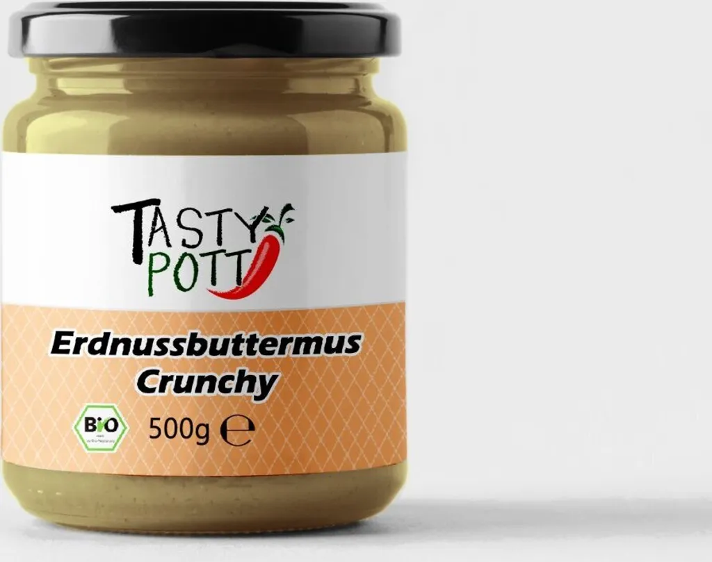 Tasty PottErdnussbuttermus Crunchy 500g Mus