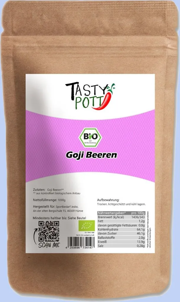 Tasty Pott Goji Berries 1000g