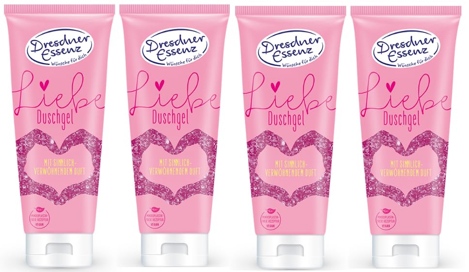Dresdner Essenz Love Shower Gel 4 x 75 ml Pack of 4