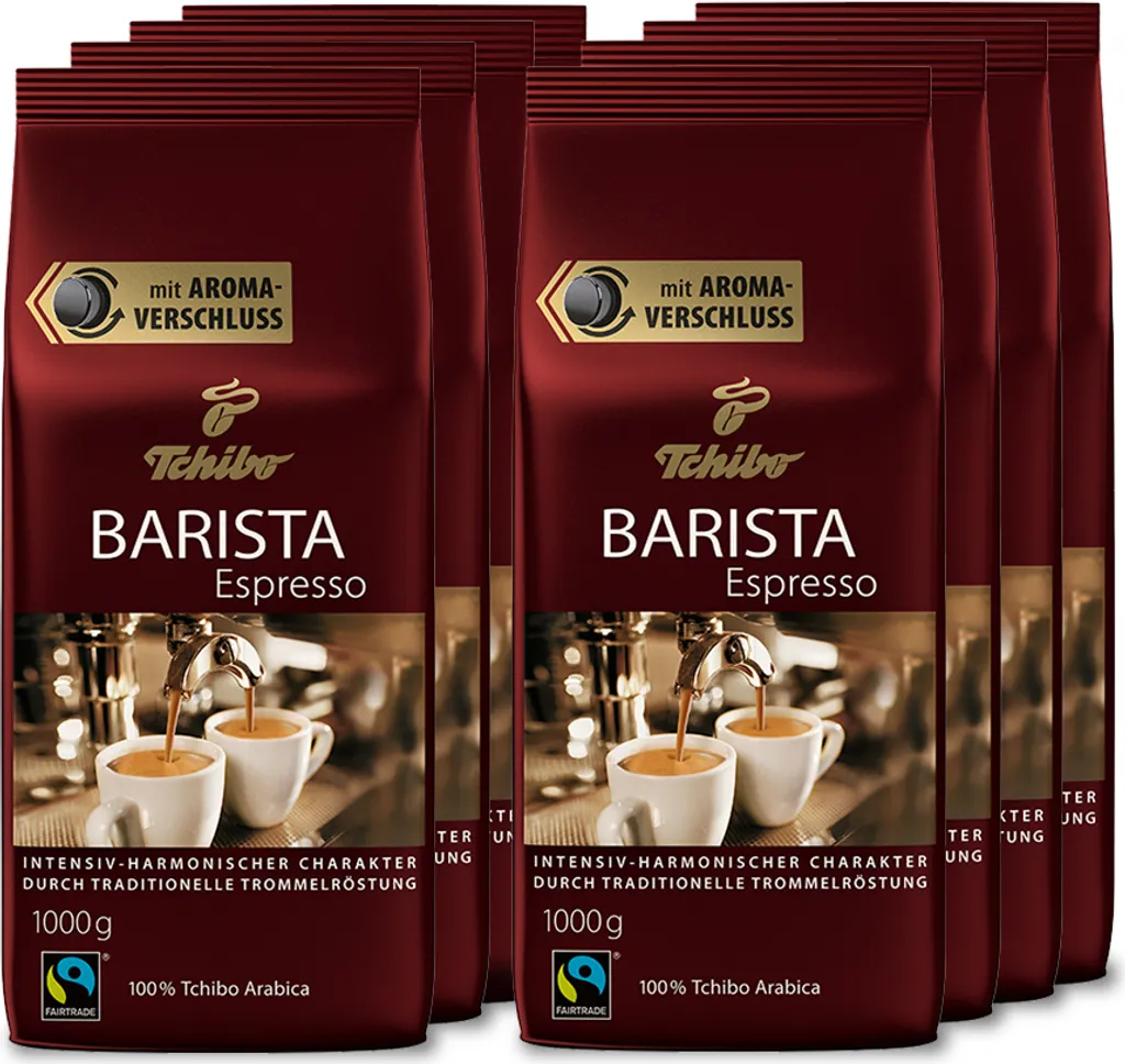 Tchibo Barista Espresso whole bean, 8 kg (8 x 1 kg)