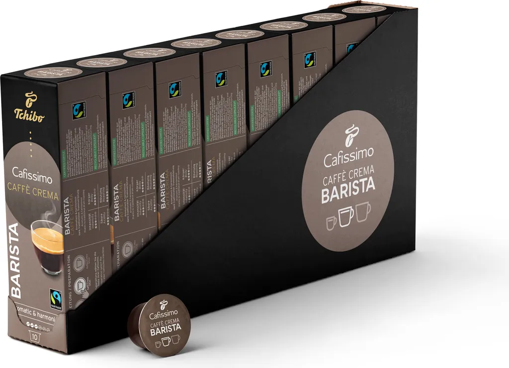 Tchibo Cafissimo Barista Caffè Crema capsules, 80 pieces (8 x 10 capsules)