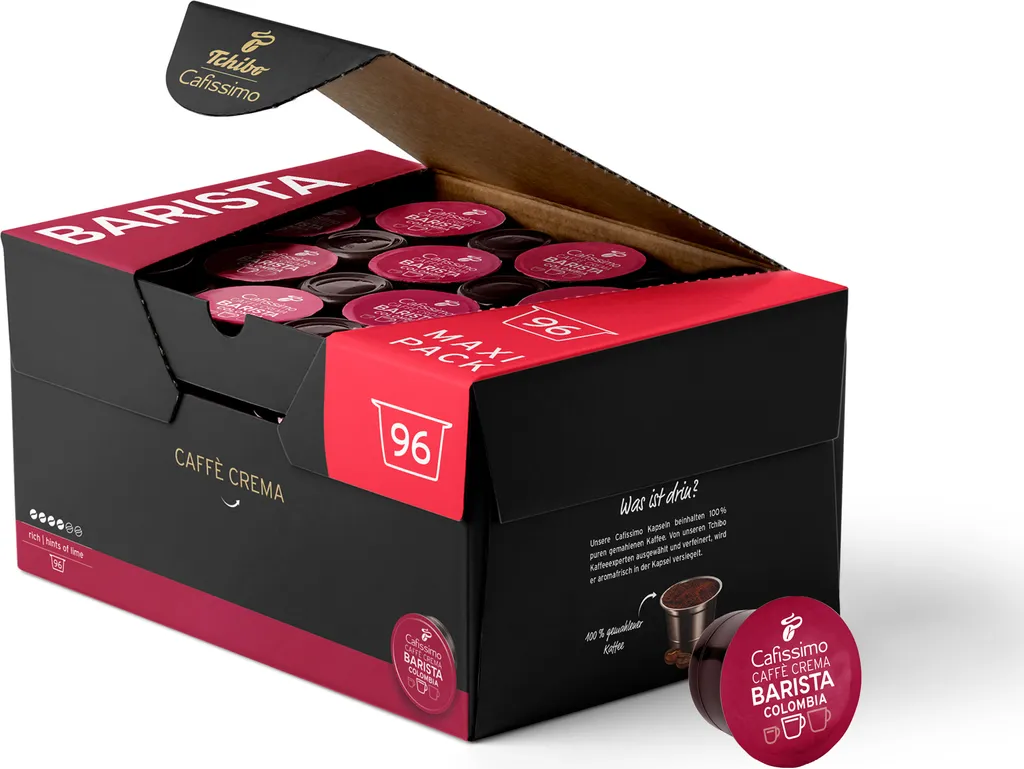 Tchibo Cafissimo Caffè Crema Colombia capsules, 96 pieces