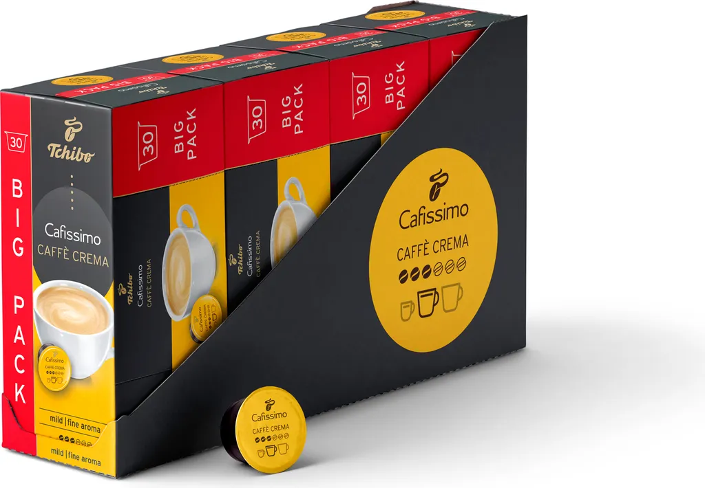 Tchibo Cafissimo Caffè Crema mild capsules, 120 pieces (4 x 30 capsules)