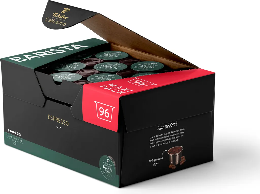 Tchibo Cafissimo Espresso Brasil capsules, 96 pieces