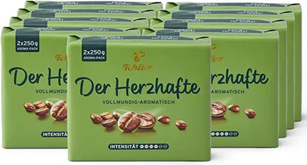 Tchibo - The Hearty Ground Coffee - 9x 500g (2x 250g)