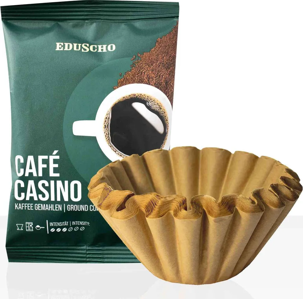 Tchibo / Eduscho Café Casino 42 x 60g ground coffee + 50 basket filters, service package