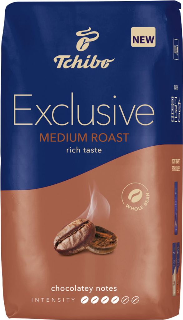 Tchibo Exclusive Medium Roast Roasted Coffee Beans 1000 G