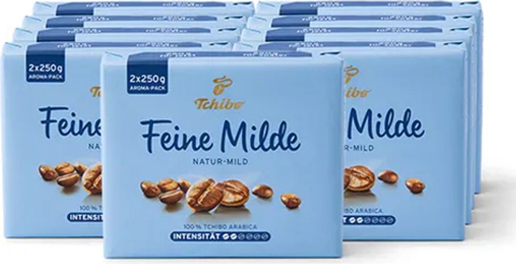 Tchibo - Fine Mild Ground Coffee - 9x 500g (2x 250g)