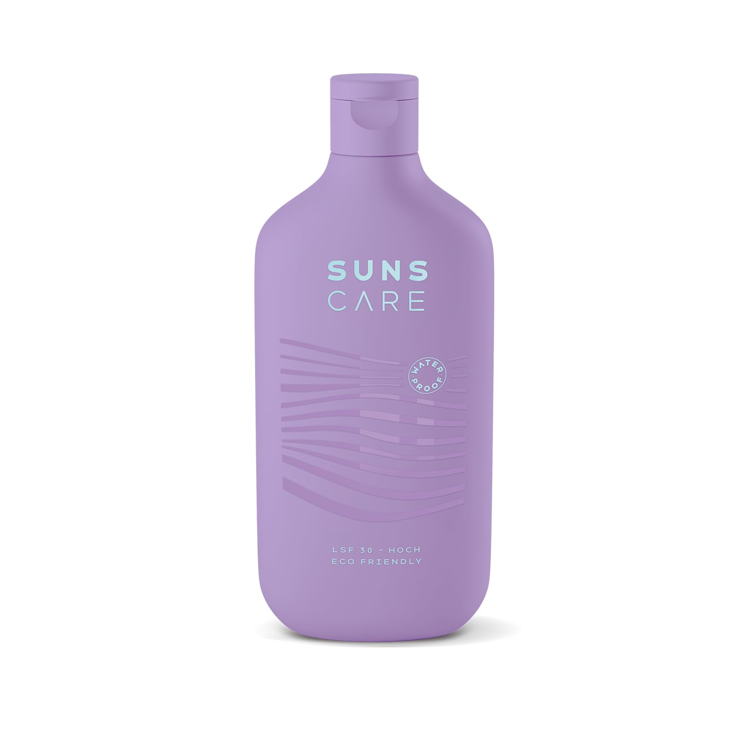 SUNS THIRTY WATERPROOF SPF 30 Waterproof Sustainable Vegan Sports Sun Cream High UVA & UVB Protection Care Ingredients Face and Body Non-Greasy Ohe Microplastic (Purple Sun 180 ml)