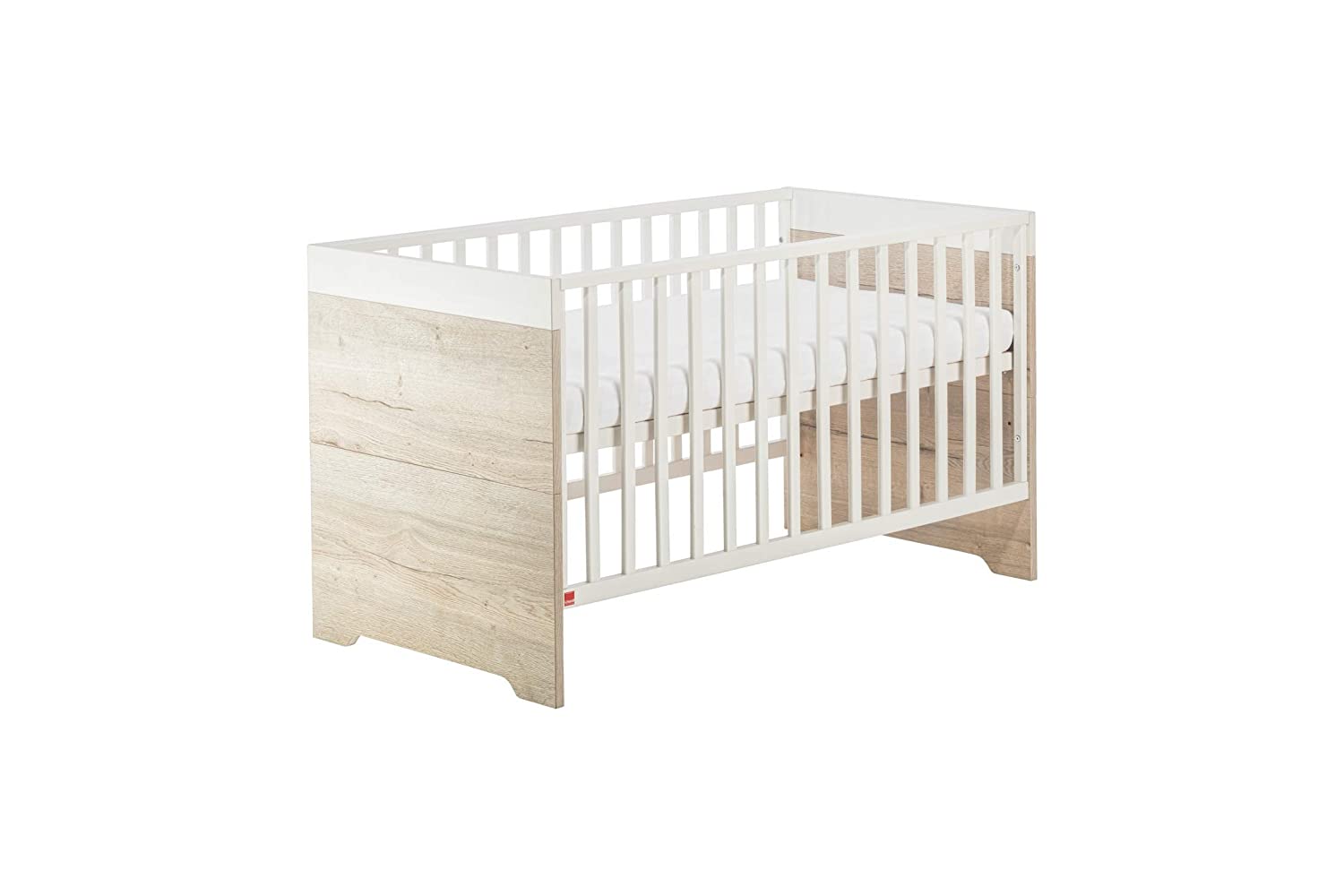 Schardt Highlight Oak, 10 952 28 00 Nursery Furniture with Convertible Cot and Changing Table with Nappy Changing Table 70 x 140 cm beige