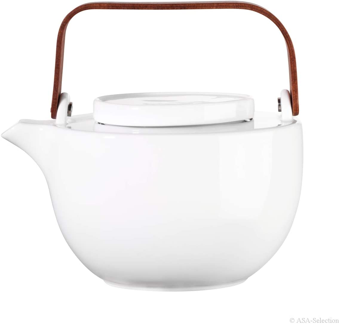 Teapot with Wooden Handle Oval