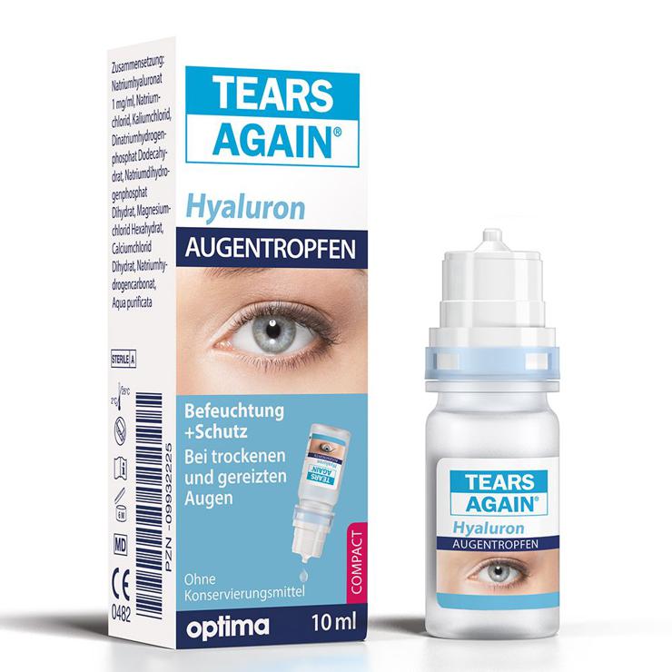 TEARS AGAIN Hyaluronic 0.1% eye drops