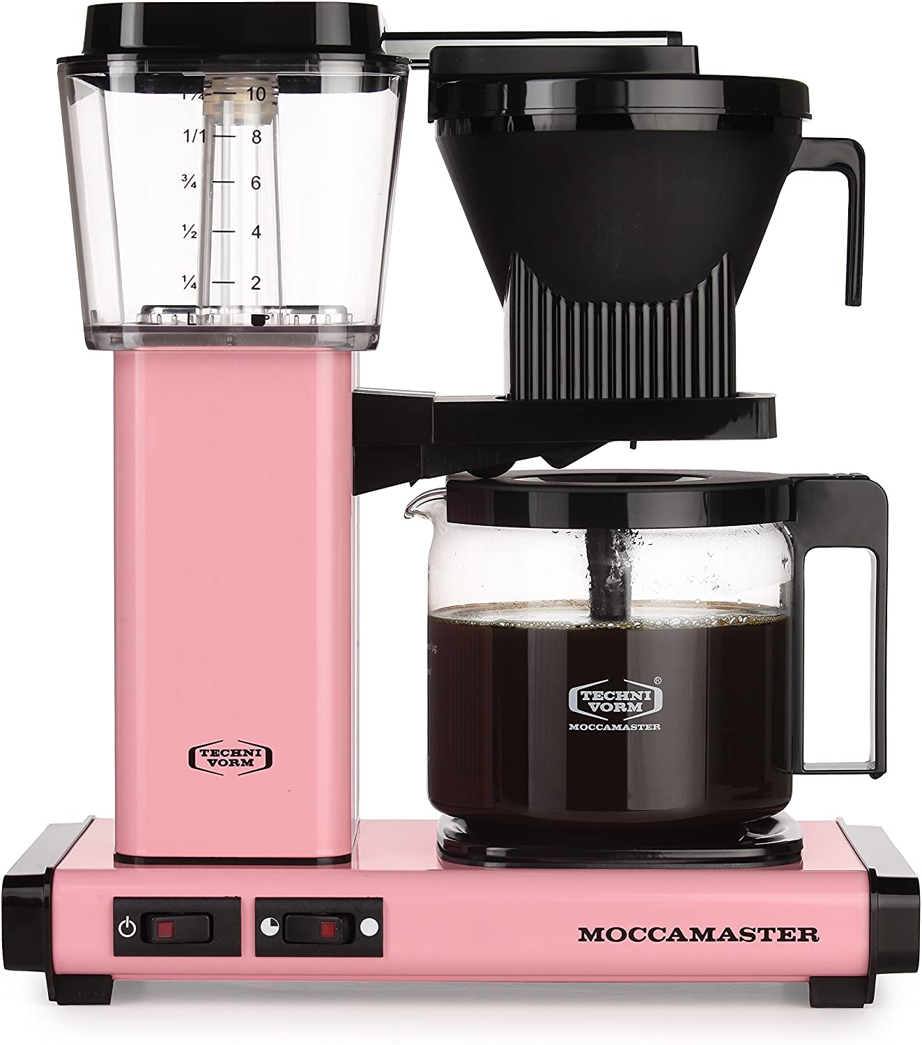 Technivorm-Moccamaster KBG 741 10-Cup Coffee Brewer with Glass Carafe Pink