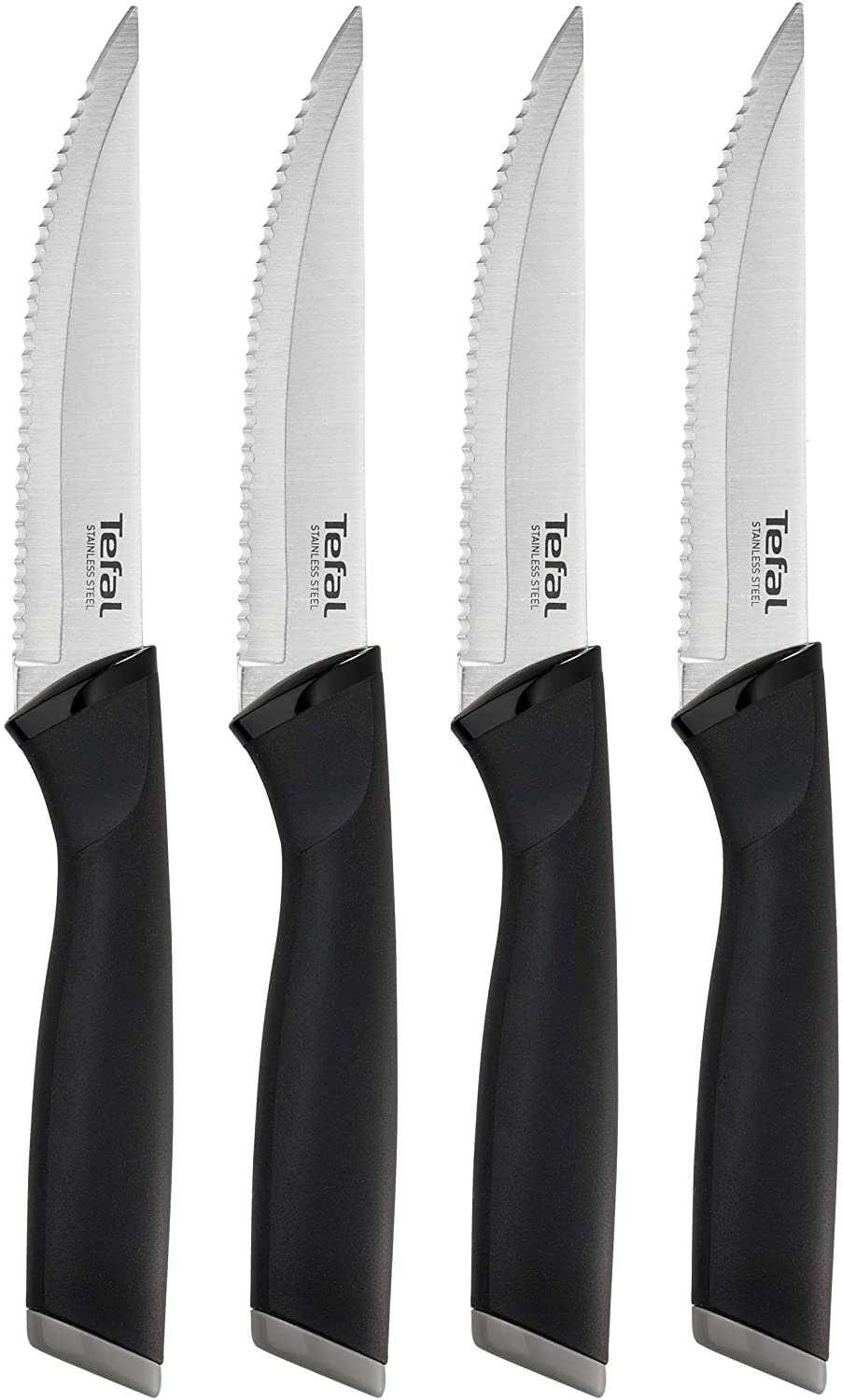 Tefal 4 Piece Steak Knife Set – Steak Knife Set with Blade Guard – 11 cm blade length