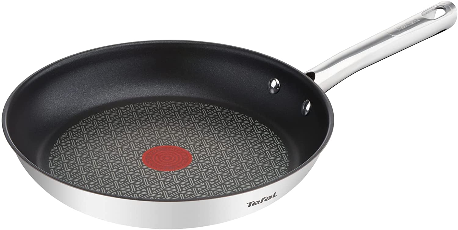 Tefal A70404 Duetto stainless steel pan suitable for induction cookers, 32 cm