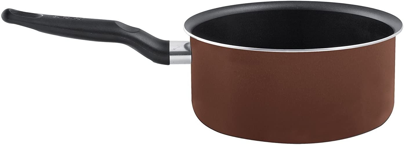 Tefal Extra Brownie Aluminium Saucepan, Brownie, 14 cm