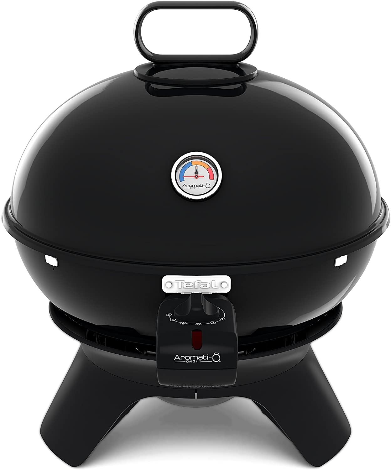 Tefal BG9108 Aromati-Q 3-in-1 Electric Kettle Barbecue for Grilling, Roasting and Smoking, Desk Version