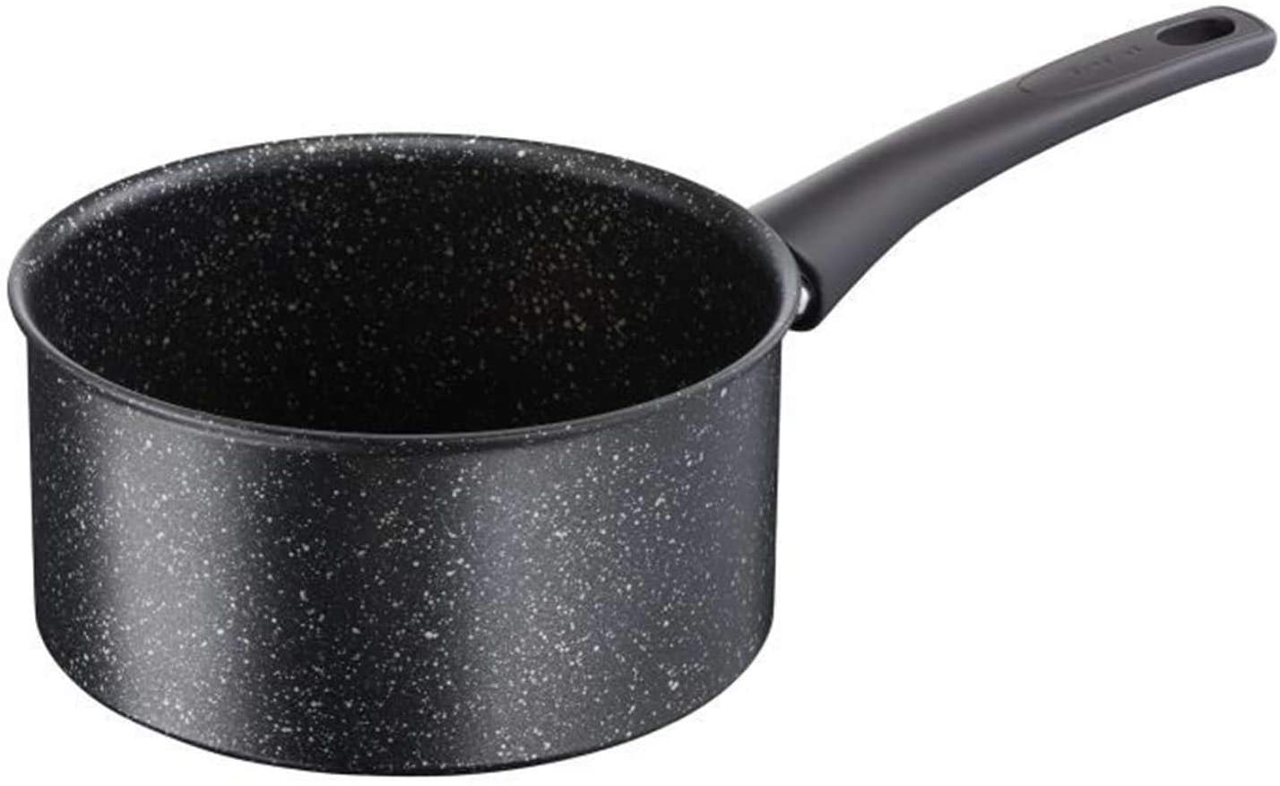 Tefal C6342802 Authentic Speckled Induction Sauce Pan, Aluminium, black, 16 cm