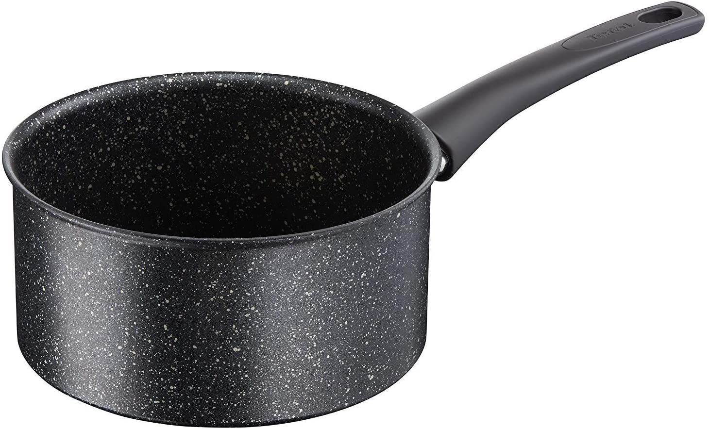 Tefal C6342902 Authentic Speckled Induction Sauce Pan, Aluminium, black, 18 cm