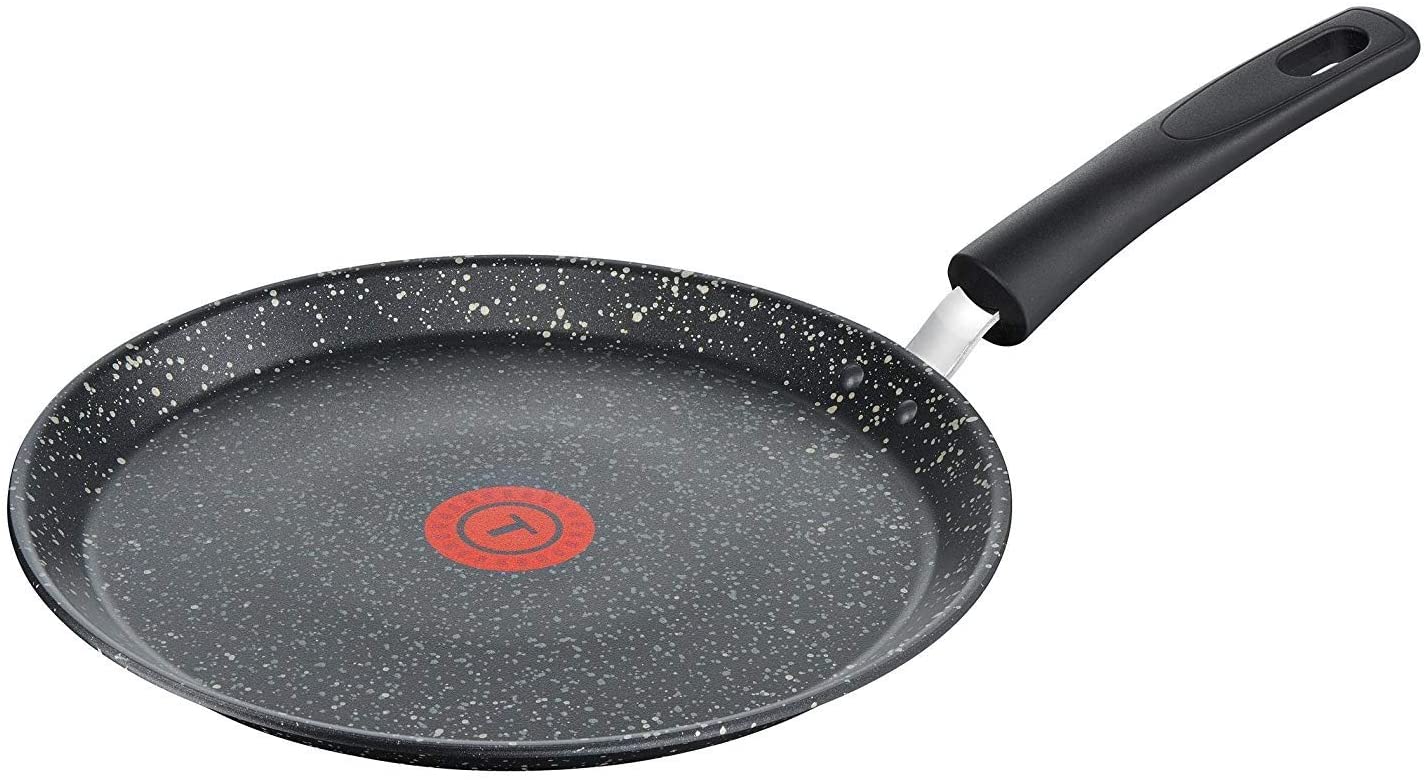 Tefal C6343902 Speckled Crepe Pan for All Heat Sources Including Induction Aluminium Black 28 cm