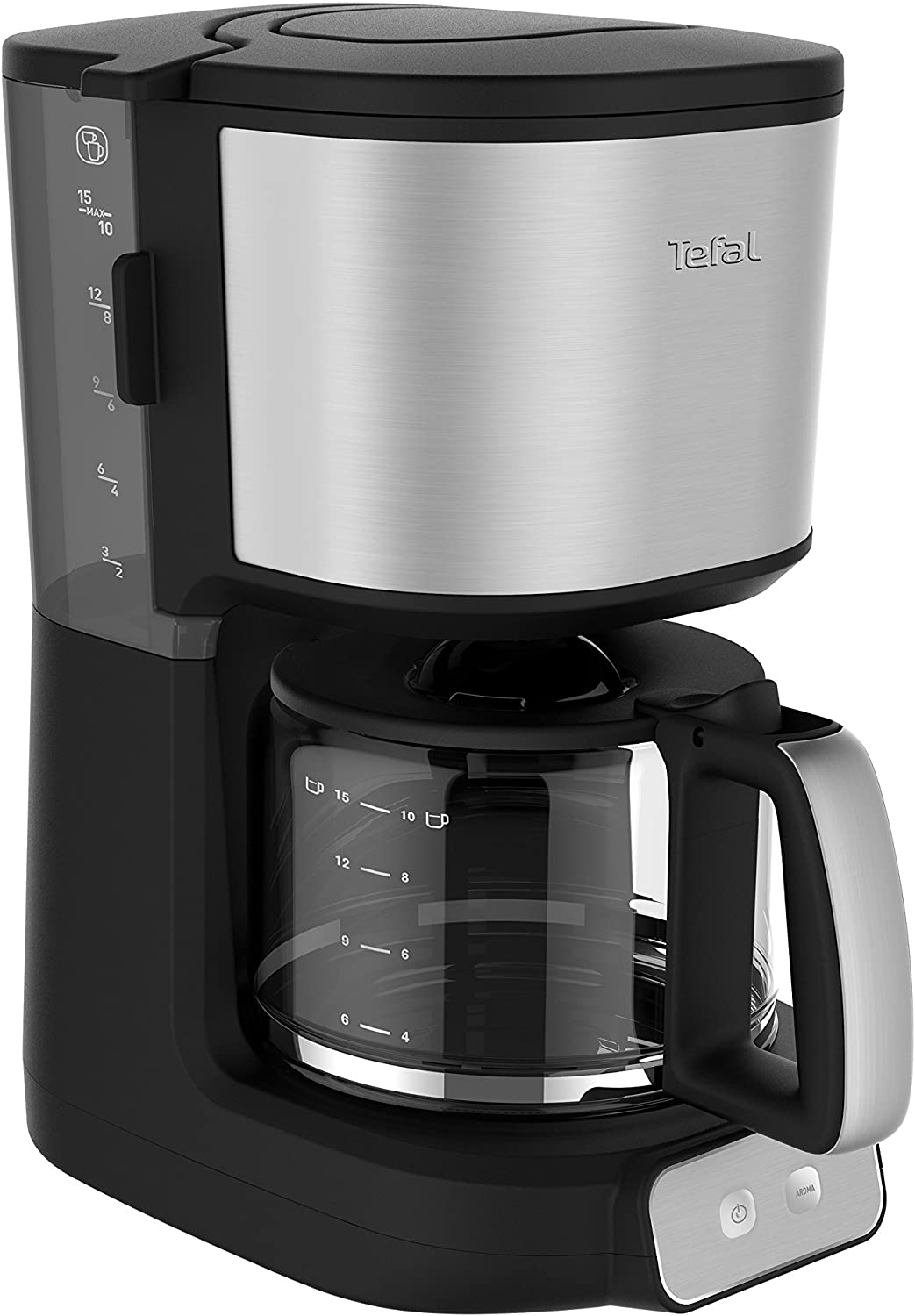 Tefal Element CM4708 Filter Coffee Machine 1.25 Litres Black