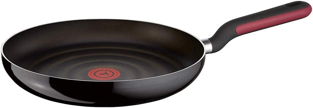 Tefal Comfort Grip - Aluminium Frying Pan with Black Enamelled Exterior, Titanium Non-Stick Coating