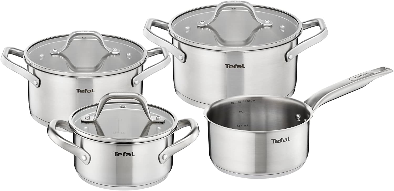 Tefal E825 A8 Hero Pans Set of 7, Suitable for Induction Cookers
