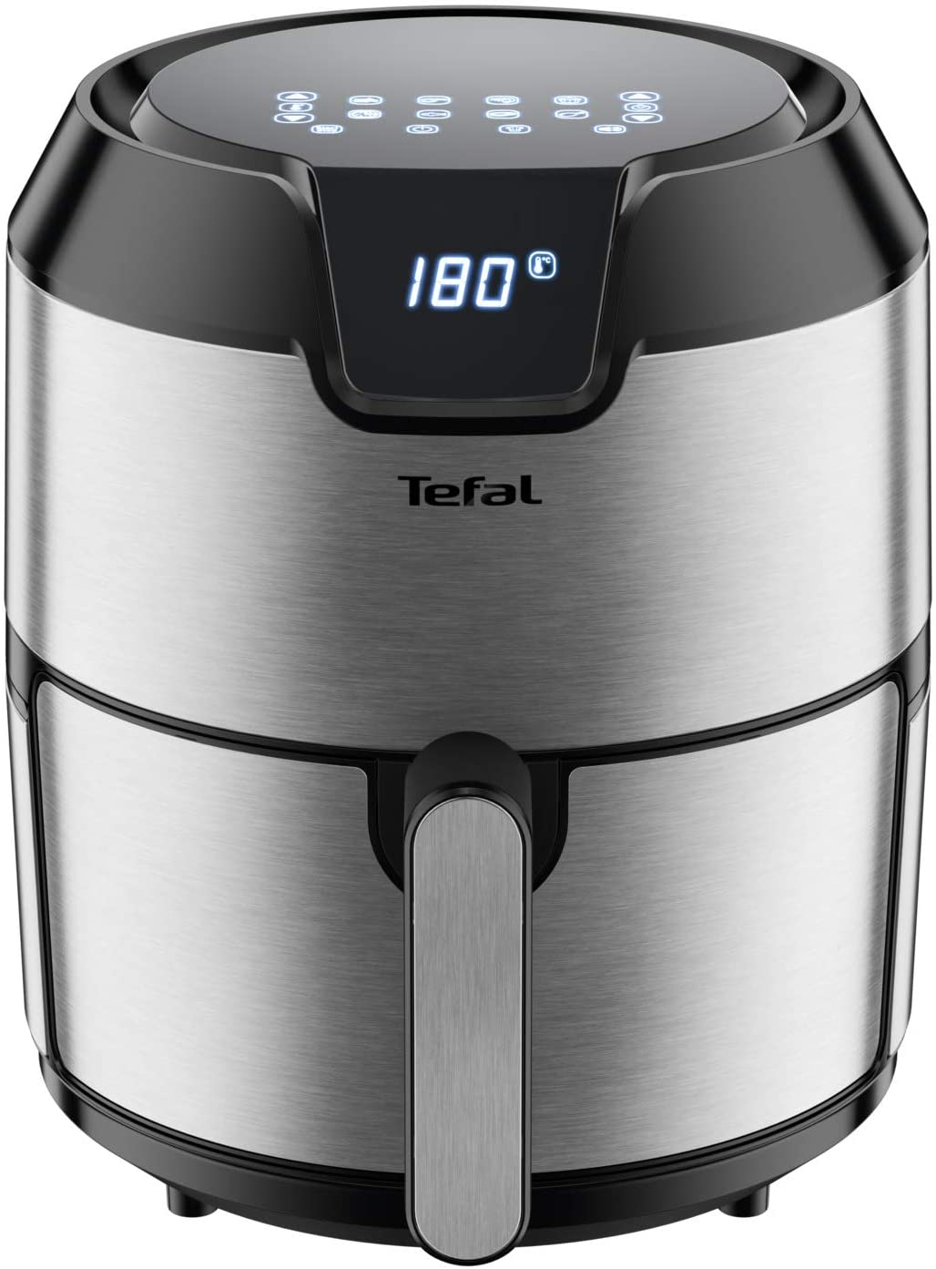 Tefal EY5058 Easy Fry & Grill Precision Hot Air Fryer | 2-in-1 Technology (Hot Air Fryer and Grill) | Digital Display | Capacity: 4.2 Litres | 8 Automatic Programmes | Black