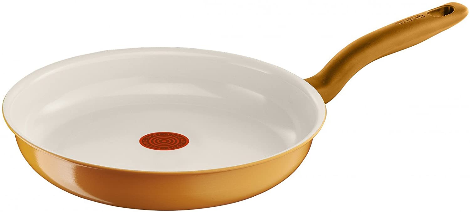 Tefal Ceramic Colors Frying Pan 28 cm Orange / White