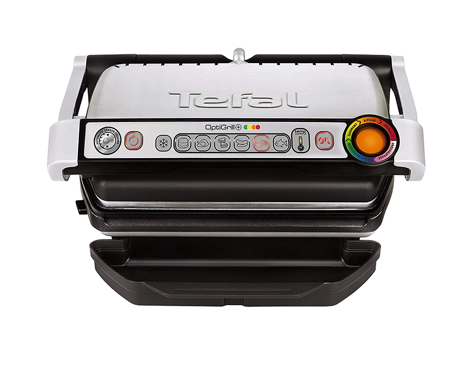 Tefal Gc702D Optigrill, 2000 W, Automatic Cooking Status Display, 6 X Pre-S